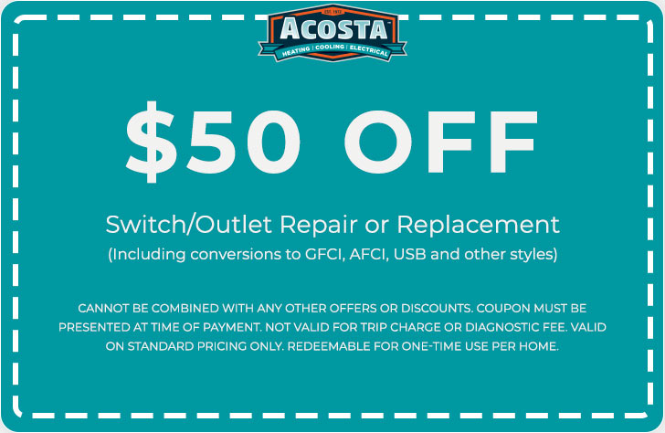Discounts on Switch/Outlet Repair or Replacement